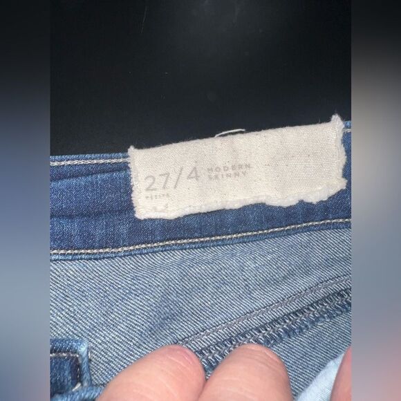 LOFT Modern Skinny Blue Jeans Size 27 Petite NWOT - Picture 5 of 7